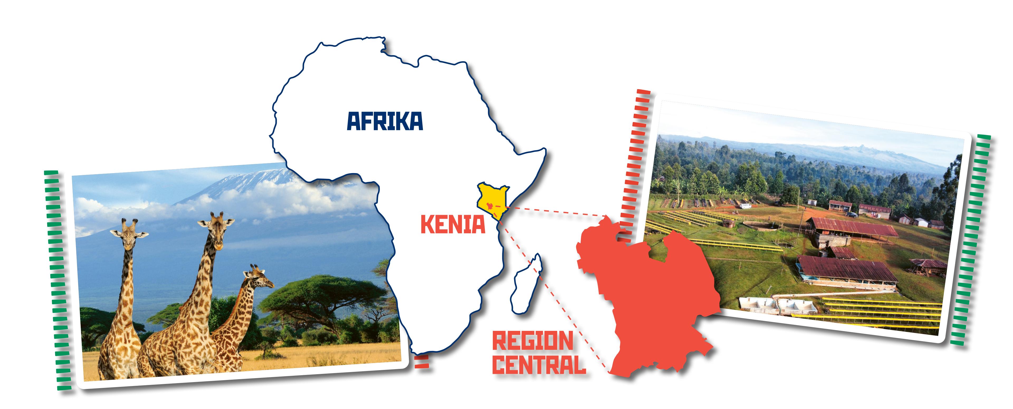 Mövenpick Crema Kenya Karte Region Central Kenia